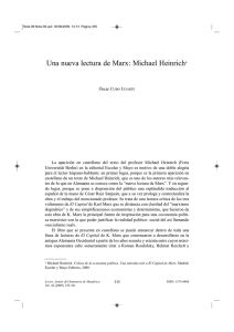 Una nueva lectura de Marx: Michael Heinrich
