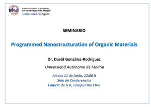 Programmed Nanostructuration of Organic Materials