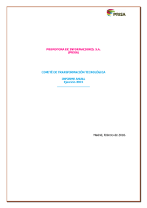 Informe Anual Comité de Transformación Tecnológica