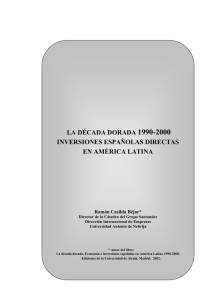 Inversiones Españolas en América Latina 1990-2000