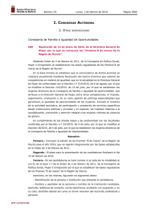 Resolución de 14 de enero de 2016 - Boletín Oficial de la Región de