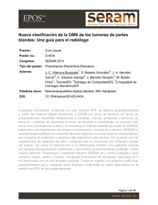 Nueva clasificación de la OMS de los tumores de partes blandas