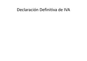 Declaración Definitiva de IVA Declaración Definitiva de - Juris-Line