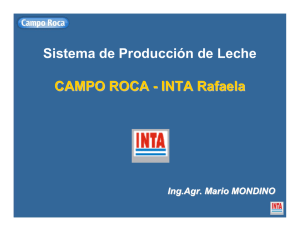 Sistema de Producción de Leche Campo Roca INTA Rafaela