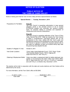 notice of election public notice of the town of chino valley