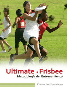 Ultimate Frisbee. Metodología del entrenamiento.