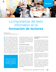 La importancia del texto informativo en la formación de lectores