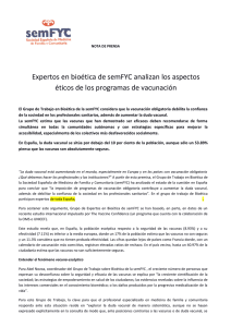 Expertos en bioética de semFYC analizan los aspectos éticos de los