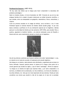 La teoría de Ferdinand Saussure