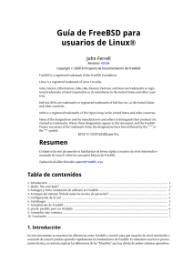 Guía de FreeBSD para usuarios de Linux®