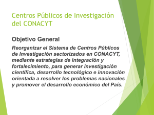 Centros Públicos de Investigación del CONACYT