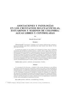 Asociaciones y patologías en los crustáceos dulceacuícolas