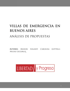 Villas de Emergencia en Buenos Aires: análisis de propuestas