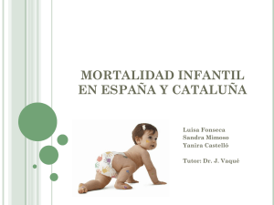 mortalidad infantil en españa y cataluña