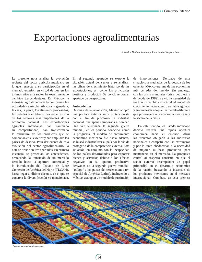 Exportaciones Agroalimentarias