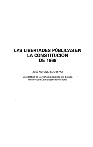 Las Libertades Públicas en la Constitución de 1869
