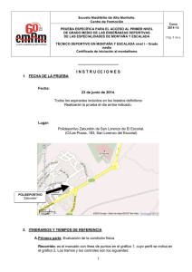 Instrucciones de la prueba - Federación Madrileña de Montañismo