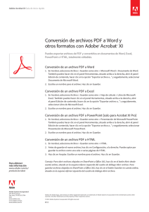Conversión de archivos PDF a Word y otros formatos con Adobe