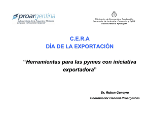 C.E.R.A DÍA DE LA EXPORTACIÓN “Herramientas para las pymes