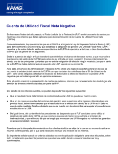 Cuenta de Utilidad Fiscal Neta Negativa