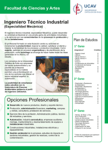 Ingeniería Tecnica Industrial - Universidad Católica de Ávila