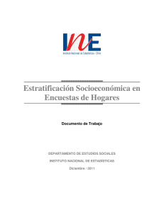 Estratificación Socioeconómica en Encuestas de Hogares