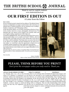 our first edition is out