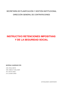 Instructivo de Retenciones - Universidad Nacional de Córdoba