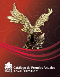 Catálogo de Premios Anuales