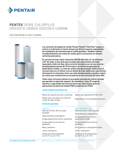 pentek serie chlorplus cartuchos de carbón de reducción de cloramina