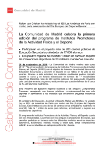 La Comunidad de Madrid celebra la primera edición del programa