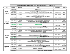 SEMINARIO CHILE 2012, programa completo