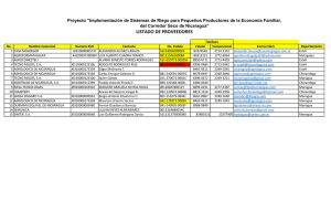 LISTADO DE PROVEEDORES