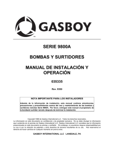 serie 9800a bombas y surtidores manual de instalación y operación