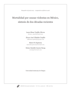 Mortalidad por causas violentas en México, síntesis de dos décadas