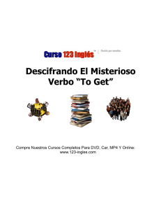 To Get - Curso 123 Inglés
