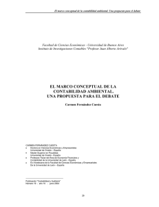 el marco conceptual de la contabilidad ambiental