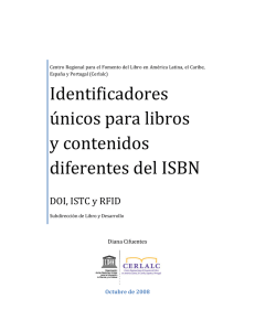 Identificadores únicos para libros y contenidos diferentes