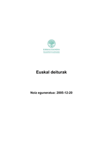 Euskal deiturak - Euskaltzaindia