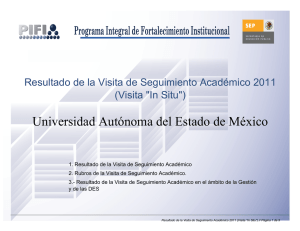 Universidad Autónoma del Estado de México // Resultado de Visita
