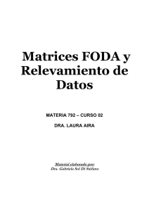 Matrices FODA y Relevamiento de Datos