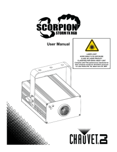 Scorpion Storm FX RGB User Manual Rev. 2 Multi