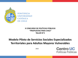 Modelo Piloto de Servicios Sociales Especializados Territoriales