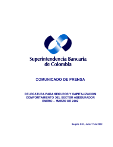COMUNICADO DE PRENSA - Superintendencia Financiera de