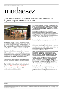 Yves Rocher traslada su sede en España y lleva a Francia su