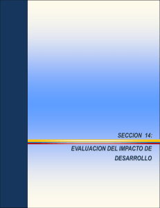 EVALUACION DEL IMPACTO DE DESARROLLO SECCION 14: