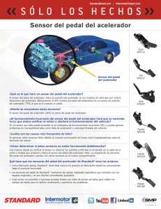 Sensor del pedal del acelerador