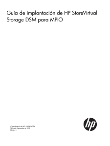 Guía de implantación de HP StoreVirtual Storage DSM para MPIO