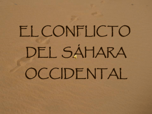 EL CONFLICTO DEL SÁHARA OCCIDENTAL