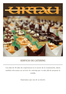 SERVICIO DE CATERING